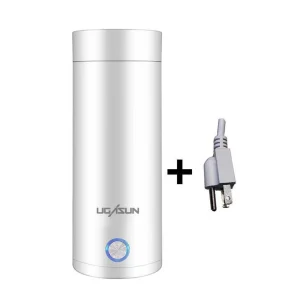 Travel Electric Heated Water Bottle Hot Water Cup 304 Stainless Steel Vacuum Flask for Household Student Dormitory Supplies